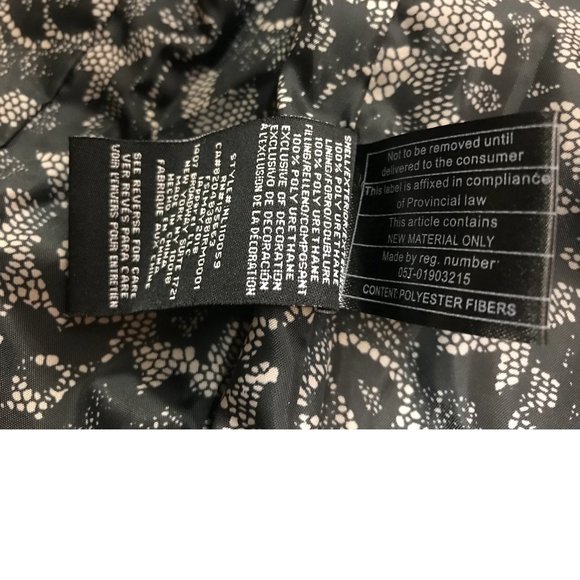 NWT Nanette Lepore Black Puffer Coat Jacket Vest Hooded Fall Winter Faux fur - Picture 8 of 10